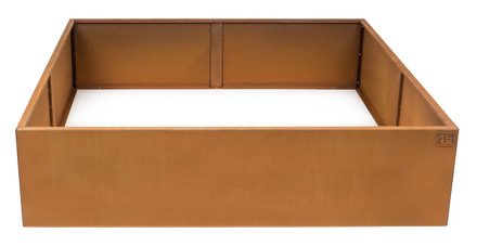 Vyvýšený záhon G21 102 x 32 x 102 cm, Corten (1)