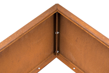 Vyvýšený záhon G21 102 x 32 x 102 cm, Corten (3)