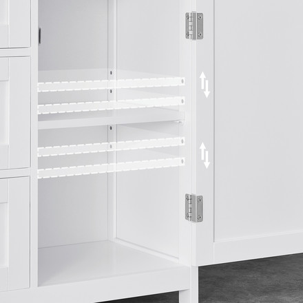 Komoda Autronic 60x30x80cm, mdf, bílá, AUK-E1154 WT (3)