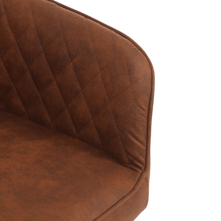 Moderní jídelní židle Autronic hnědá, látka vintage, DCH-435 BR3 (12)
