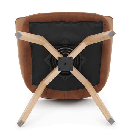 Moderní jídelní židle Autronic hnědá, látka vintage, DCH-435 BR3 (13)