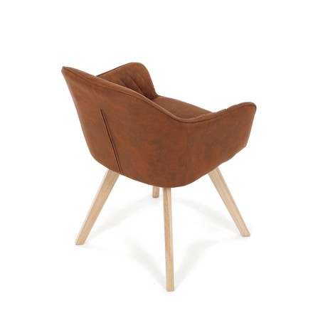 Moderní jídelní židle Autronic hnědá, látka vintage, DCH-435 BR3 (7)