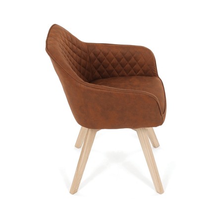 Moderní jídelní židle Autronic hnědá, látka vintage, DCH-435 BR3 (8)