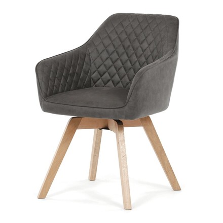 Moderní jídelní židle Autronic černá, látka vintage, DCH-435 BK3 (1)