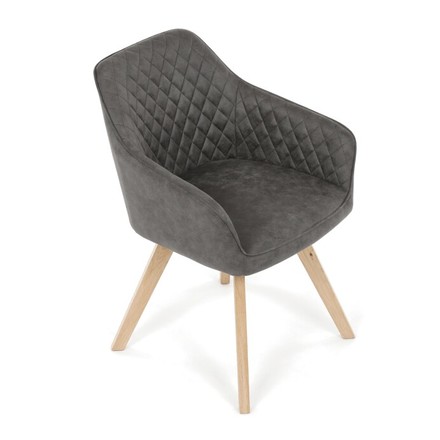 Moderní jídelní židle Autronic černá, látka vintage, DCH-435 BK3 (5)