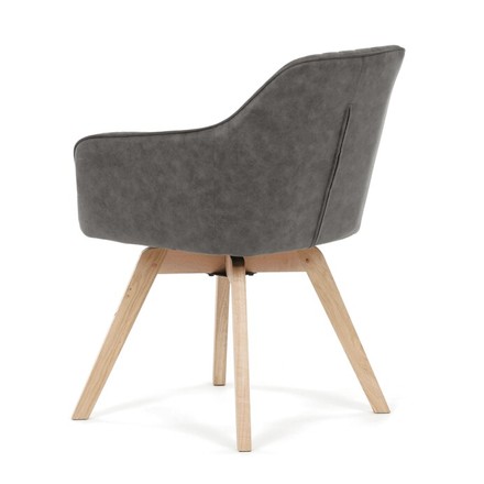 Moderní jídelní židle Autronic černá, látka vintage, DCH-435 BK3 (3)