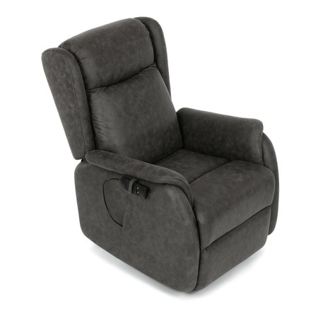 Polohovací křeslo Autronic elektrické kabelové ovládání, černá, látka vintage, TV-L8902 BK3 (19)