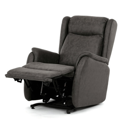 Polohovací křeslo Autronic elektrické kabelové ovládání, černá, látka vintage, TV-L8902 BK3 (3)