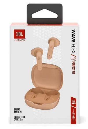 Bezdrátová sluchátka do uší JBL Wave Flex beige (7)