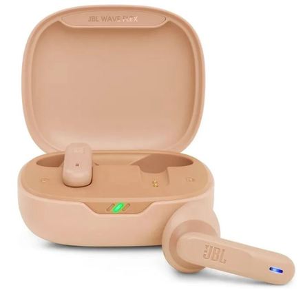 Bezdrátová sluchátka do uší JBL Wave Flex beige