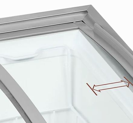 Pultová mraznička prosklené oblé víko Tefcold IC102SCEB (1)