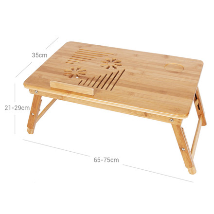 Odkládací stolek Autronic 75x35x29cm, bambus, AKF-E1002 NAT (4)