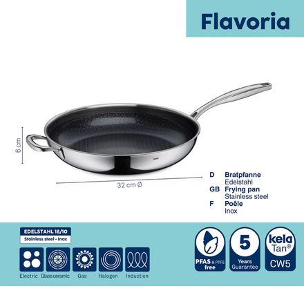Pánev Kela KL-10240 nerez 18/10 Flavoria 32 cm (1)