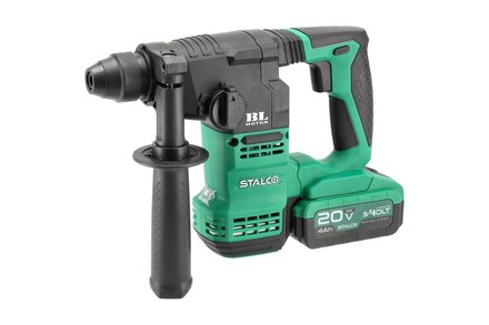 Aku bourací a vrtací kladivo Stalco RHS20-18BL, AKU, 2 x 4 Ah (1)