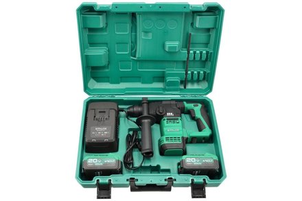 Aku bourací a vrtací kladivo Stalco RHS20-18BL, AKU, 2 x 4 Ah (3)