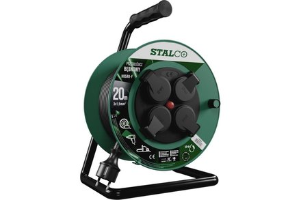 Prodlužovací kabel na bubnu Stalco S-46607 bubnová 50 m, 16 A / 3680 W