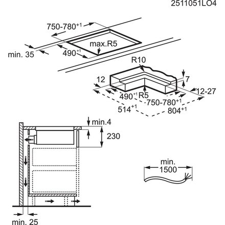 Indukční varná deska s intergrovaným odsavač par Electrolux 600 XT Bridge KCC83410CT (5)