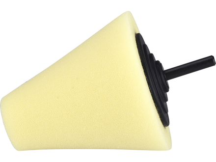 Kužel leštící pěnový Extol Premium 8804566, T80, žlutý, 80mm, stopka 6mm