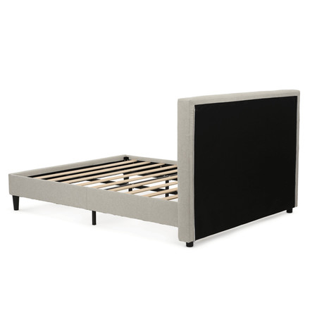 Manželská postel Autronic látka, béžová, BED-M180 CRM2 (4)