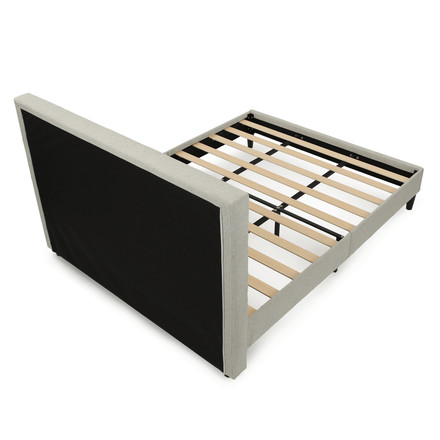 Manželská postel Autronic látka, béžová, BED-M180 CRM2 (6)