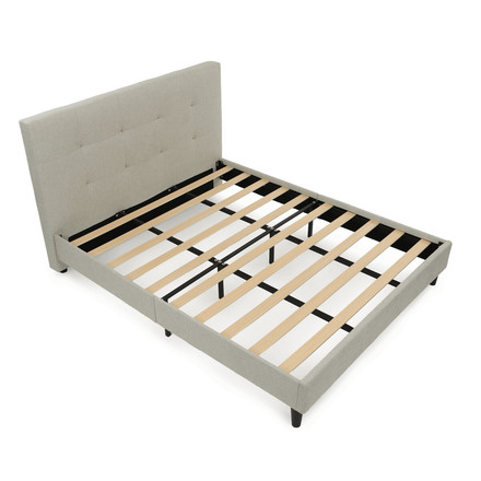 Manželská postel Autronic látka, béžová, BED-M180 CRM2 (8)