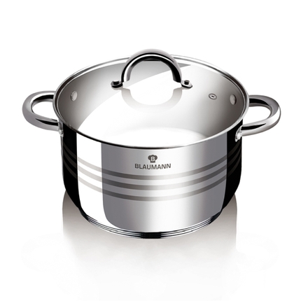 Hrnec s poklicí Blaumann BL-1008 nerez 20 cm Gourmet Line