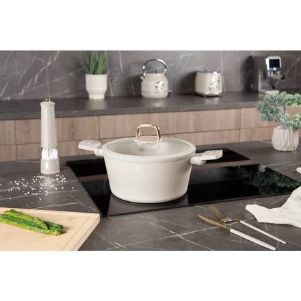 Kastrol s titanovým povrchem a poklicí Berlingerhaus BH-8071 24 cm Sahara Collection (7)