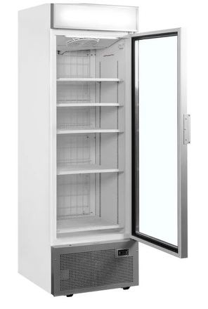 Mrazicí skříň prosklené dveře Tefcold UFSC1450GCP NF Silver (1)