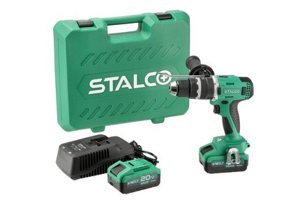 Aku vrtačka s příklepem Stalco S-97314 2x 4Ah IDS20-75BL