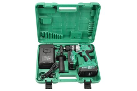 Aku vrtačka s příklepem Stalco S-97314 2x 4Ah IDS20-75BL (1)