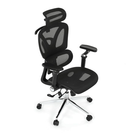 Kancelářská židle Autronic synchronní mechanismus, černá síťovina, KA-B2361 BK (10)
