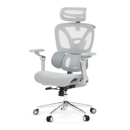 Kancelářská židle Autronic synchronní mechanismus, šedá síťovina, KA-B2363 GREY