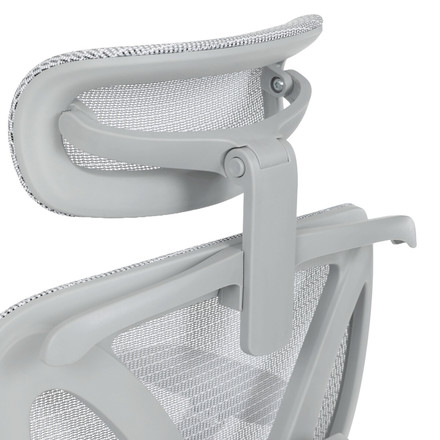 Kancelářská židle Autronic synchronní mechanismus, šedá síťovina, KA-B2363 GREY (12)