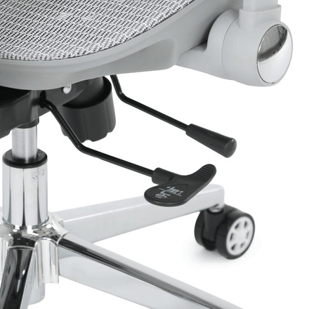 Kancelářská židle Autronic synchronní mechanismus, šedá síťovina, KA-B2363 GREY (16)