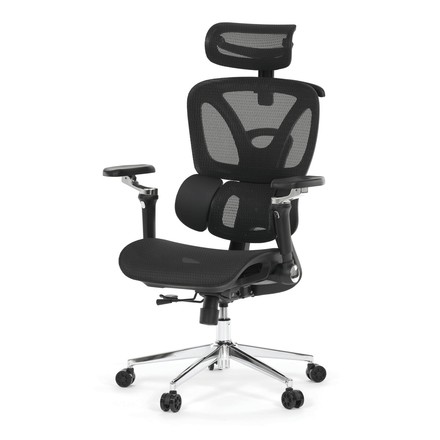 Kancelářská židle Autronic synchronní mechanismus, černá síťovina, KA-B2363 BK