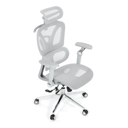Kancelářská židle Autronic synchronní mechanismus, šedá síťovina, KA-B2361 GREY (10)