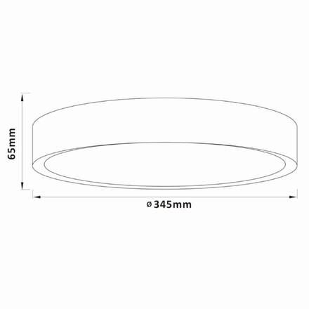 Stropní svítidlo Brilliant (B80569A75) Slimline d345, 24W, 2500lm, 3000K, dřevo (2)