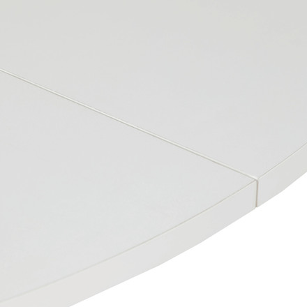 Moderní jídelní stůl s rozkladem Autronic rozkládací 120-160x120 cm, melamin, bílá, DT-I1120 WT (13)