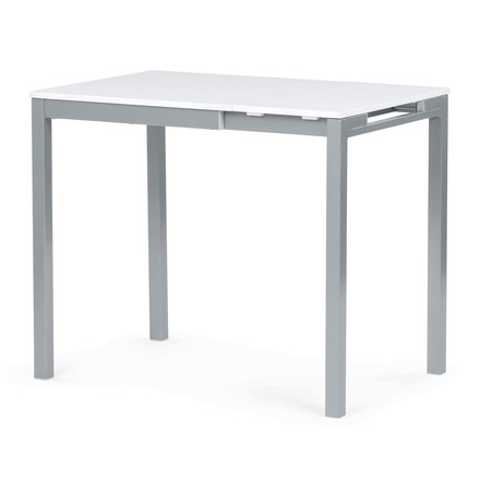Moderní jídelní stůl s rozkladem Autronic rozkládací 60-90x60 cm, melamin, bílá, GDT-206 WT