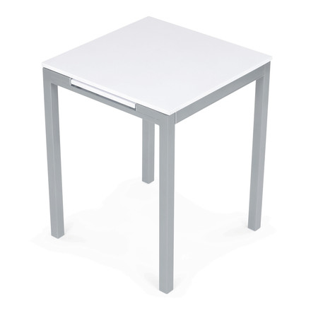 Moderní jídelní stůl s rozkladem Autronic rozkládací 60-90x60 cm, melamin, bílá, GDT-206 WT (10)