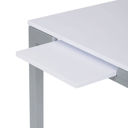 Moderní jídelní stůl s rozkladem Autronic rozkládací 60-90x60 cm, melamin, bílá, GDT-206 WT (14)