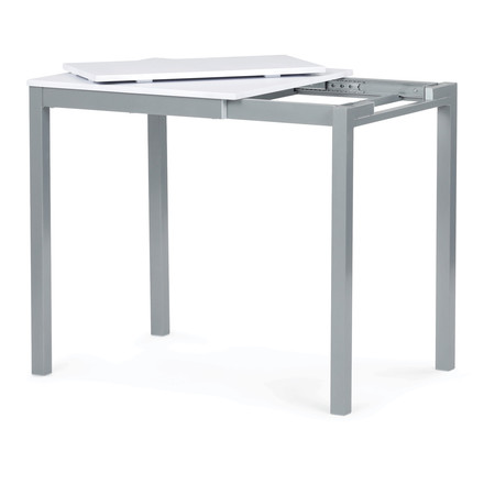 Moderní jídelní stůl s rozkladem Autronic rozkládací 60-90x60 cm, melamin, bílá, GDT-206 WT (2)