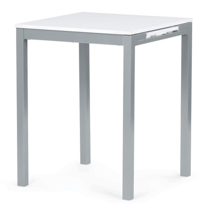 Moderní jídelní stůl s rozkladem Autronic rozkládací 60-90x60 cm, melamin, bílá, GDT-206 WT (3)
