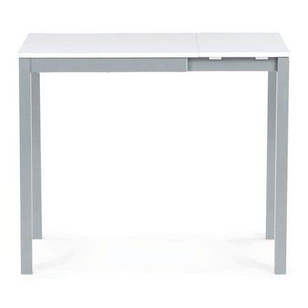 Moderní jídelní stůl s rozkladem Autronic rozkládací 60-90x60 cm, melamin, bílá, GDT-206 WT (4)