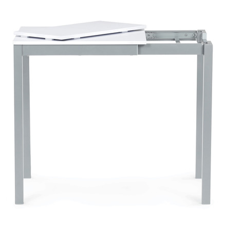 Moderní jídelní stůl s rozkladem Autronic rozkládací 60-90x60 cm, melamin, bílá, GDT-206 WT (5)