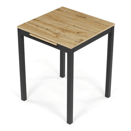 Moderní jídelní stůl s rozkladem Autronic rozkládací 60-90x60 cm, melamin, dub, GDT-206 OAK (10)