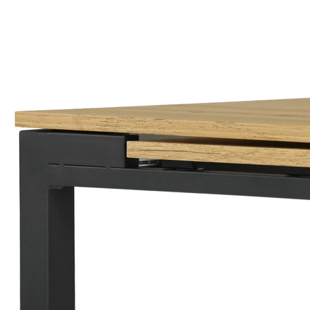 Moderní jídelní stůl s rozkladem Autronic rozkládací 60-90x60 cm, melamin, dub, GDT-206 OAK (13)