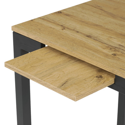 Moderní jídelní stůl s rozkladem Autronic rozkládací 60-90x60 cm, melamin, dub, GDT-206 OAK (14)