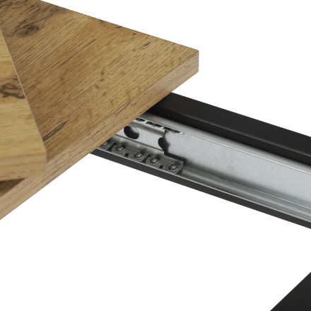 Moderní jídelní stůl s rozkladem Autronic rozkládací 60-90x60 cm, melamin, dub, GDT-206 OAK (15)