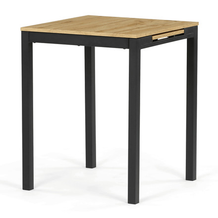 Moderní jídelní stůl s rozkladem Autronic rozkládací 60-90x60 cm, melamin, dub, GDT-206 OAK (3)